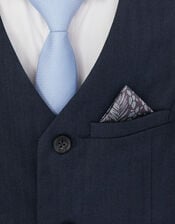 Harry Herringbone 4-Piece Suit, Blue (NAVY), large