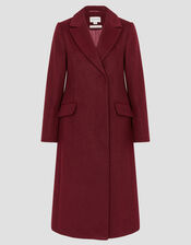 Arabella A-Line Coat, Red (BURGUNDY), large