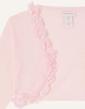 Baby 3D Floral Trim Cardigan, Pink (PINK), large