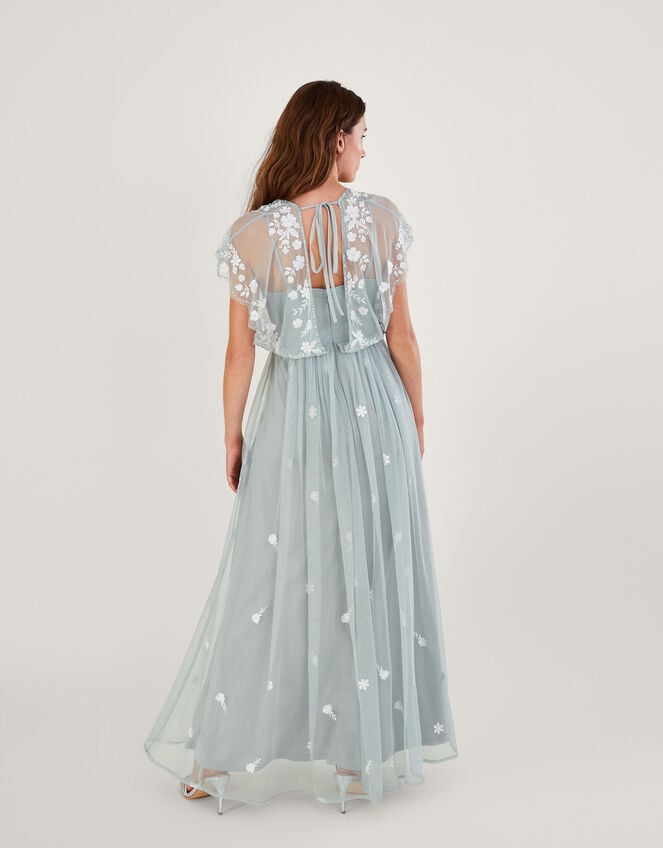 Sophie Embroidered Maxi Dress, Green (SAGE), large
