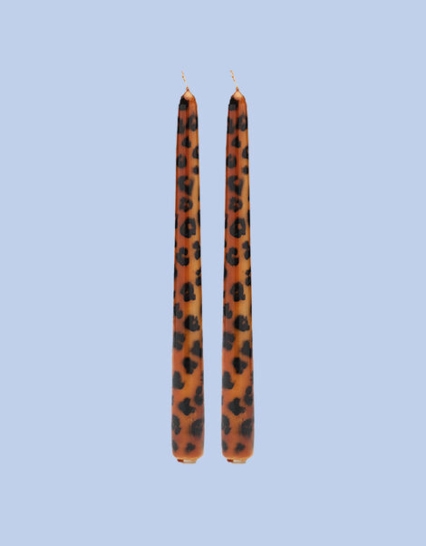 Anna and Nina Leopard Candles Set of Two, , large