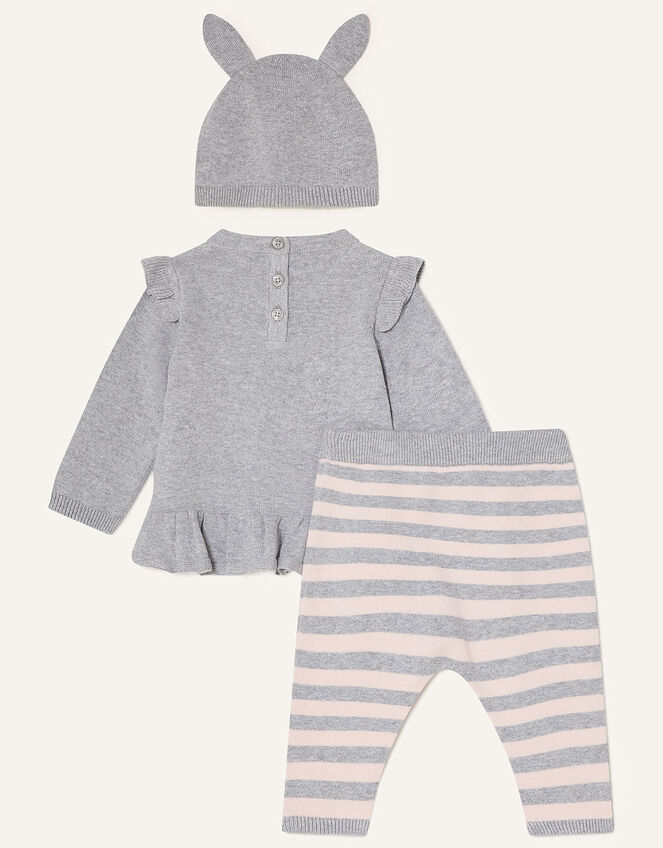 Newborn Bunny Knit Set, Pink (PINK), large