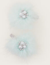 2-Pack Fluffy Hair Clips, , large