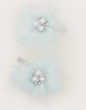 2-Pack Fluffy Hair Clips, , large