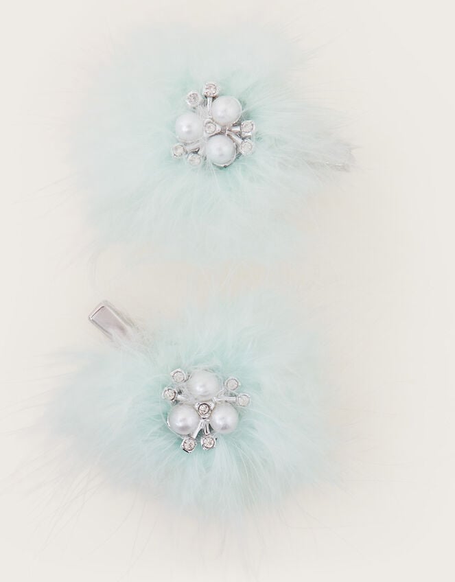 2-Pack Fluffy Hair Clips, , large