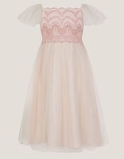 Francesca Lace Tulle Party Dress, Pink (PINK), large