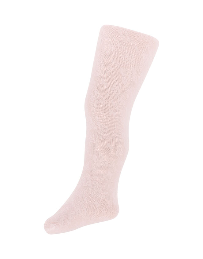 Baby Butterfly Lacey Tights, White (WHITE), large