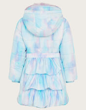 Watercolour Unicorn Padded Coat, Ivory (IVORY), large