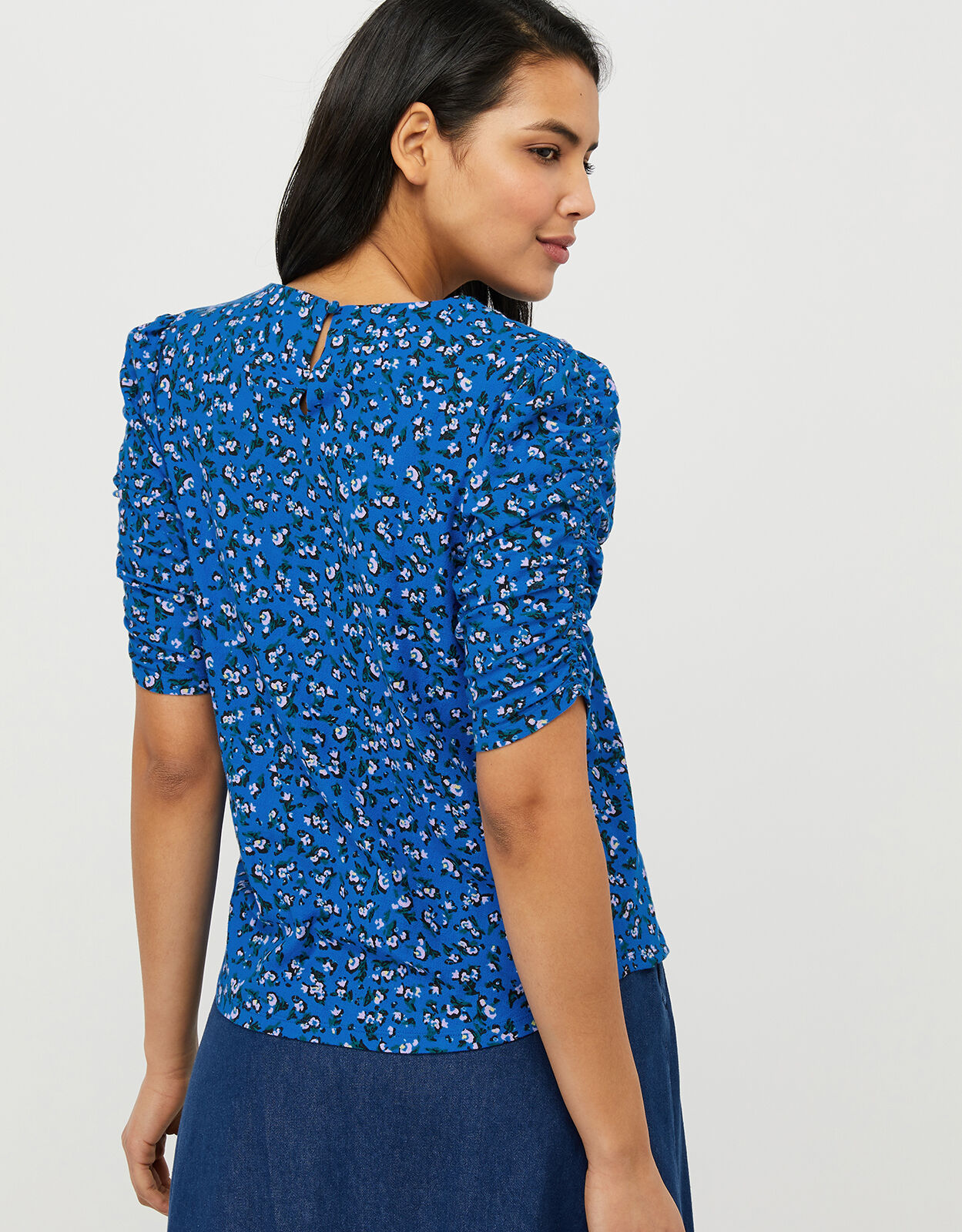 Fagen Ditsy Floral Top in Organic 