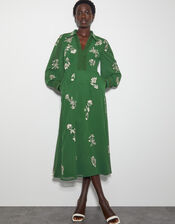Erica Shirt Dress, Green (GREEN), large