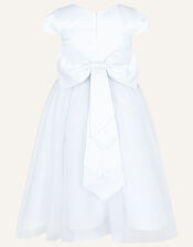 Tulle Bridesmaid Communion Dress, White (WHITE), large