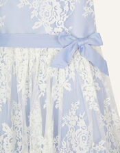 Lace High-Low Dress, Blue (BLUE), large