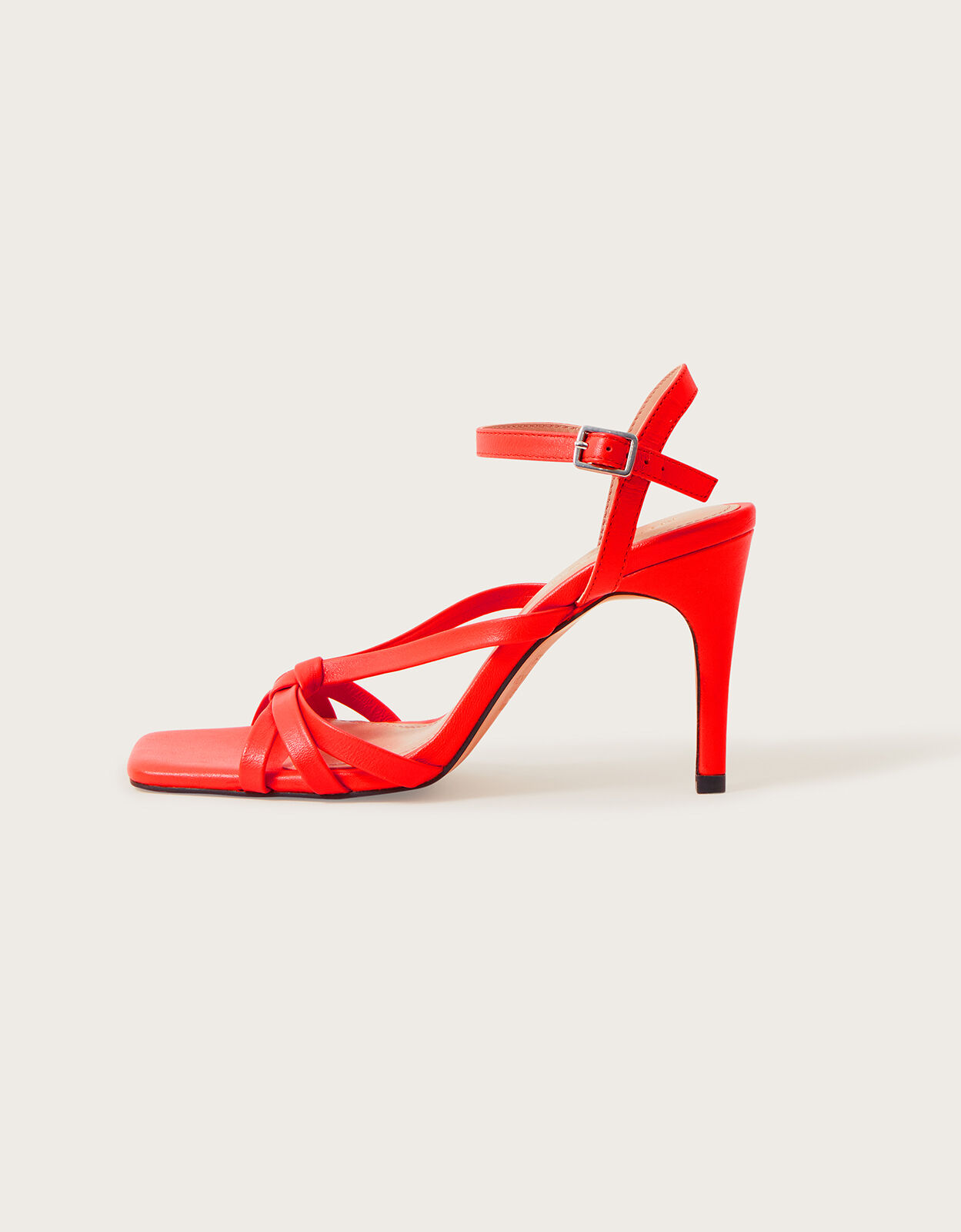 Red barely there heels clearance
