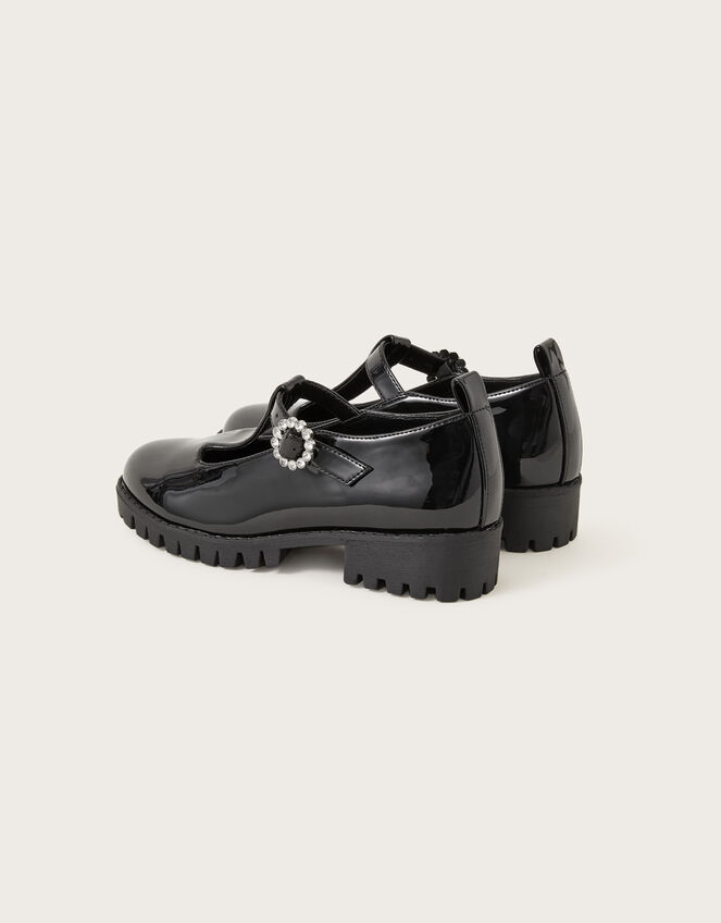Patent Mary Jane Shoes, Black (BLACK), large