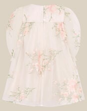 Baby Sakura Floral Embroidered Tulle Dress, Multi (MULTI), large