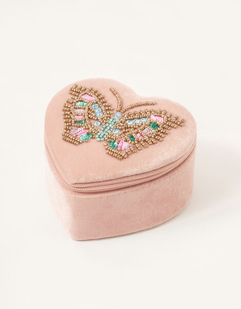 Beaded Butterfly Jewellery Box, , large