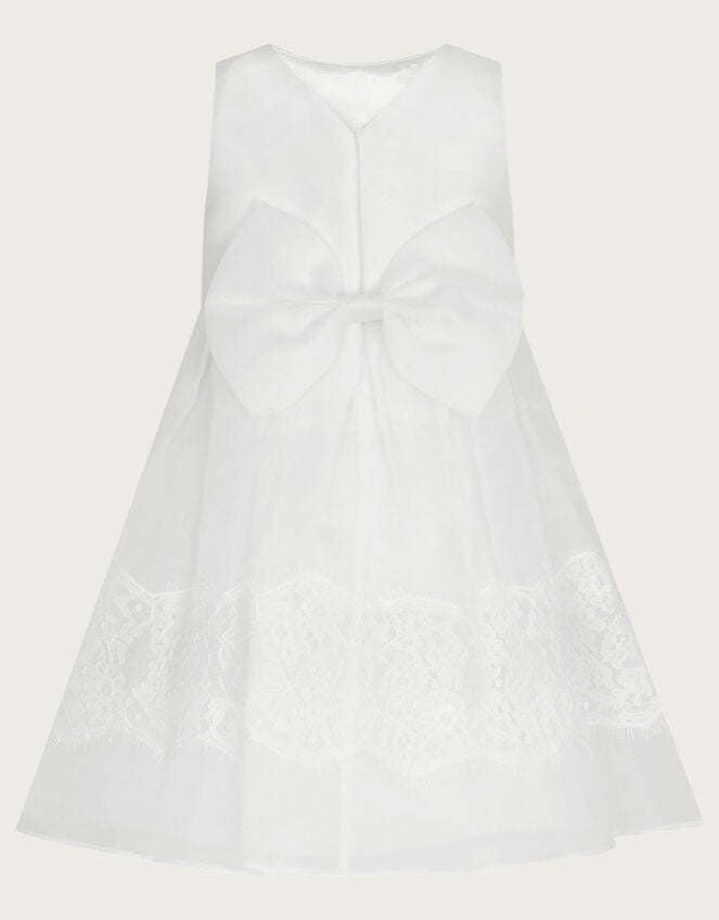 Baby Alovette Lace Christening Dress, White (WHITE), large