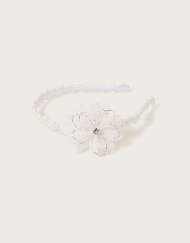 Lace Wire Flower Headband, , large