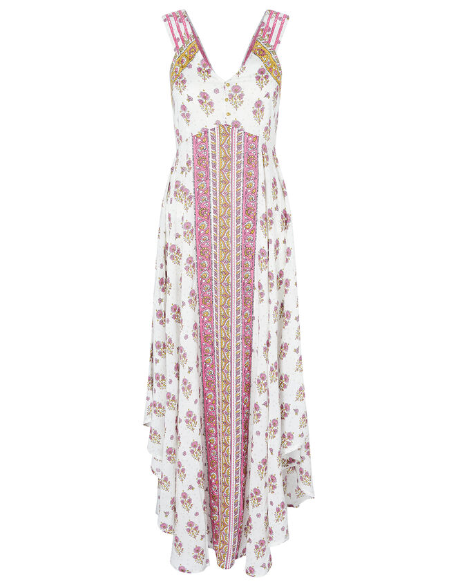 Heritage Print Midi Dress in LENZING™ ECOVERO™, Ivory (IVORY), large