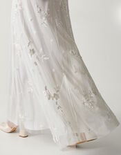 Jennifer Long Sleeve Maxi Wedding Dress, Ivory (IVORY), large