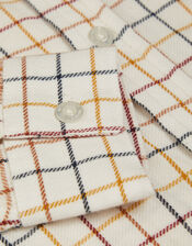 Tattersall Check Shirt, Brown (BROWN), large