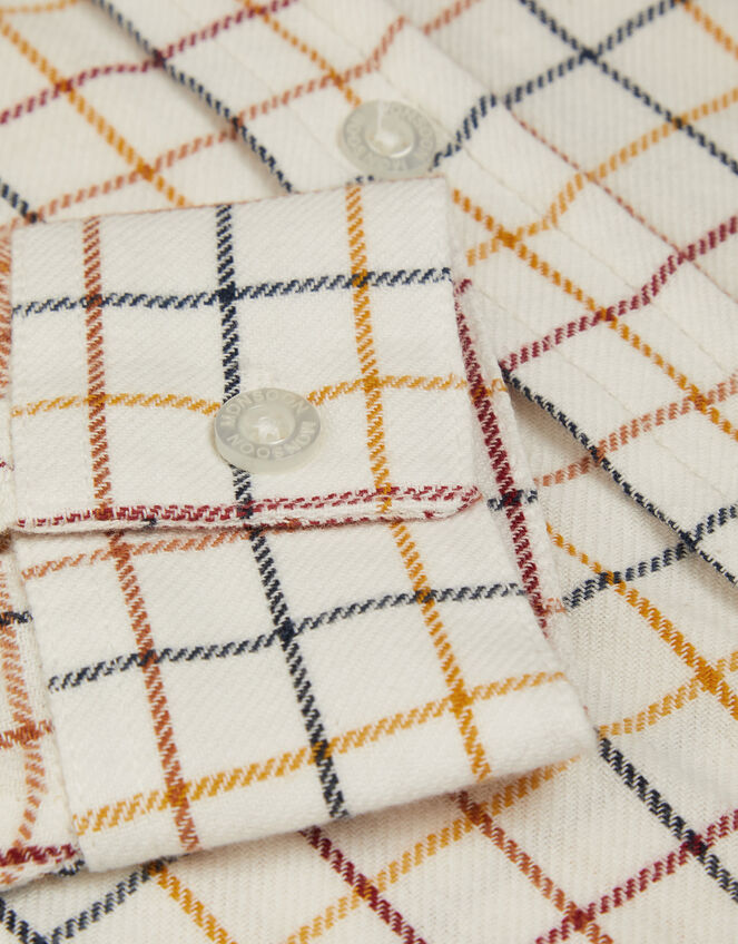 Tattersall Check Shirt, Brown (BROWN), large