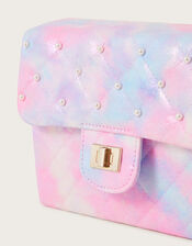 Tie Dye Quilted Satchel, , large