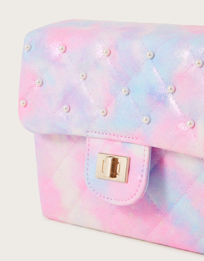 Tie Dye Quilted Satchel, , large