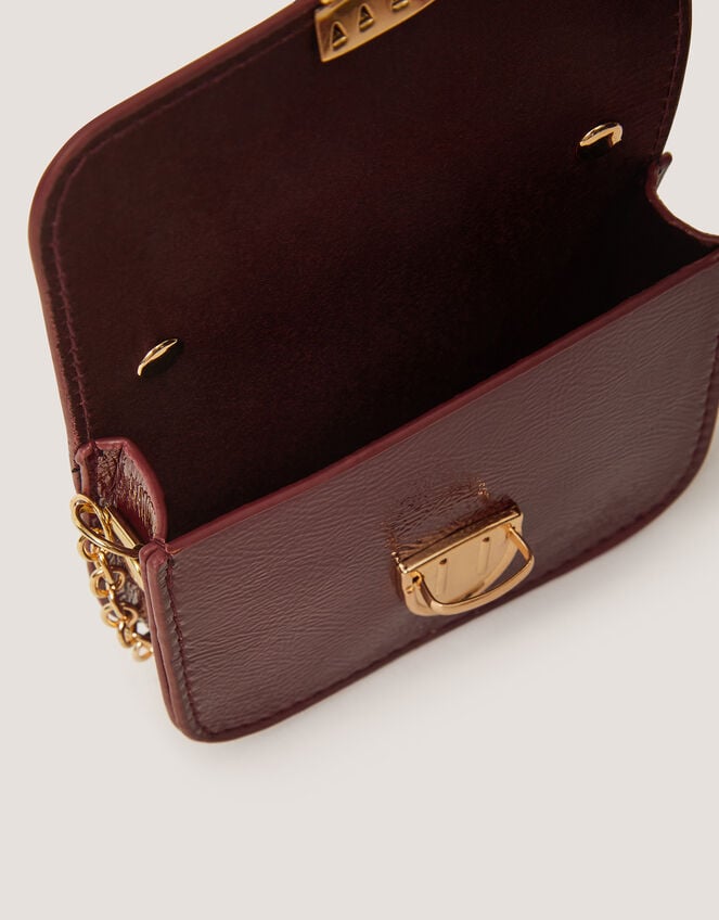 Mini Patent Satchel Bag & Hair Clips Set, , large