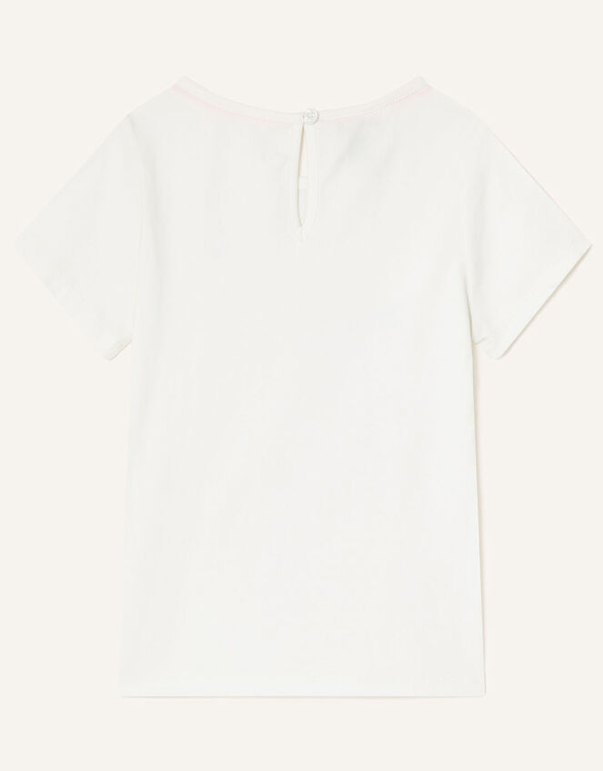 Floral Unicorn T-Shirt, Ivory (IVORY), large
