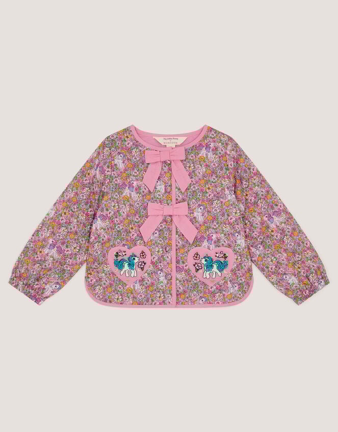 Monsoon x My Little Pony Floral Quilted Jacket, Multi (MULTI), large