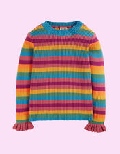 Frugi Zoe Knitted Jumper, Multi (MULTI), large