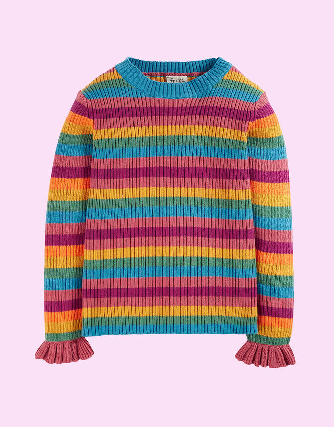 Frugi Zoe Knitted Jumper, Multi (MULTI), large