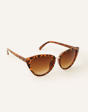 Charlie Cat Eye Sunglasses, Brown (BROWN), large
