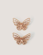 2-Pack Rhinestone Butterfly Hair Clips, , large