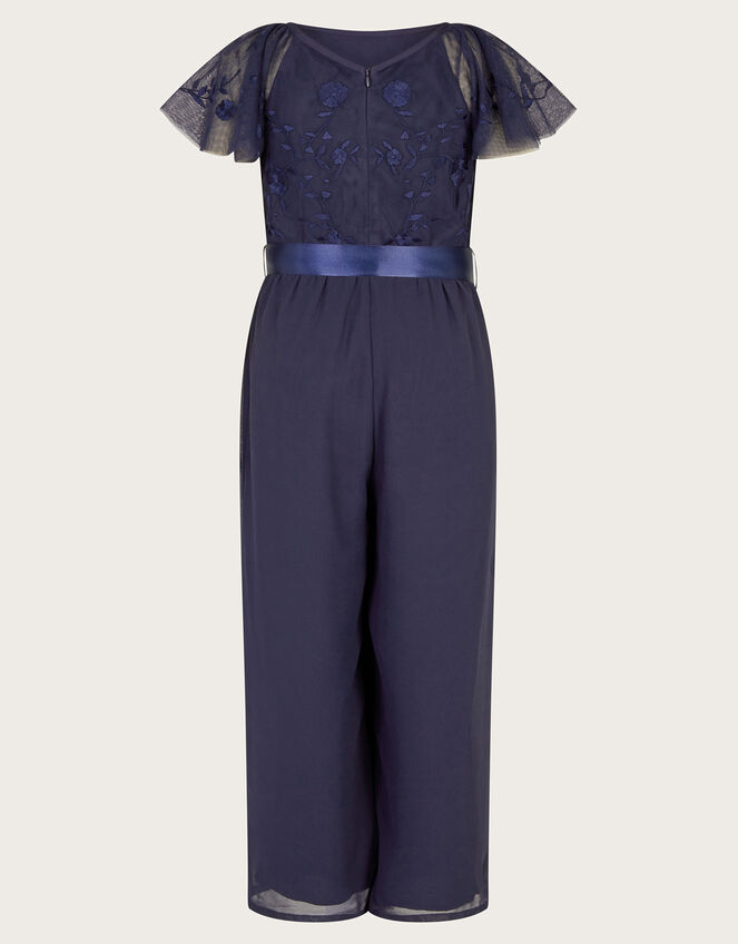 Amelia Embroidered Jumpsuit, Blue (NAVY), large