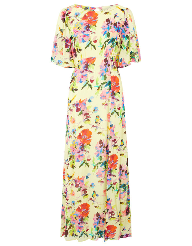 Helen Dealtry Floral Tea Dress, Yellow (YELLOW), large