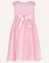 Baby Glitter Wrap Dress, Pink (PINK), large