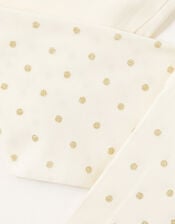 Baby Glitter Spot Tights, Gold (GOLD), large