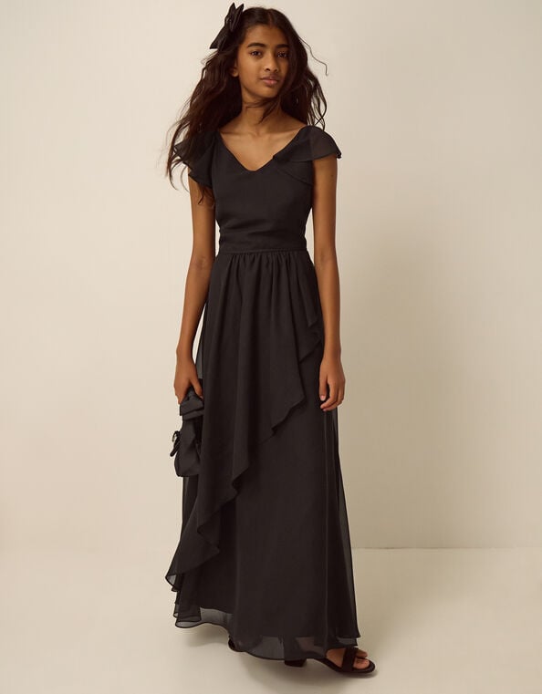 Indi Tie-Back Prom Dress, Black (BLACK), large