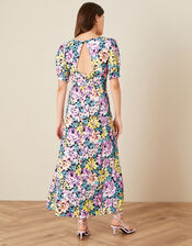 Fearne Floral Midi Dress, Ivory (IVORY), large
