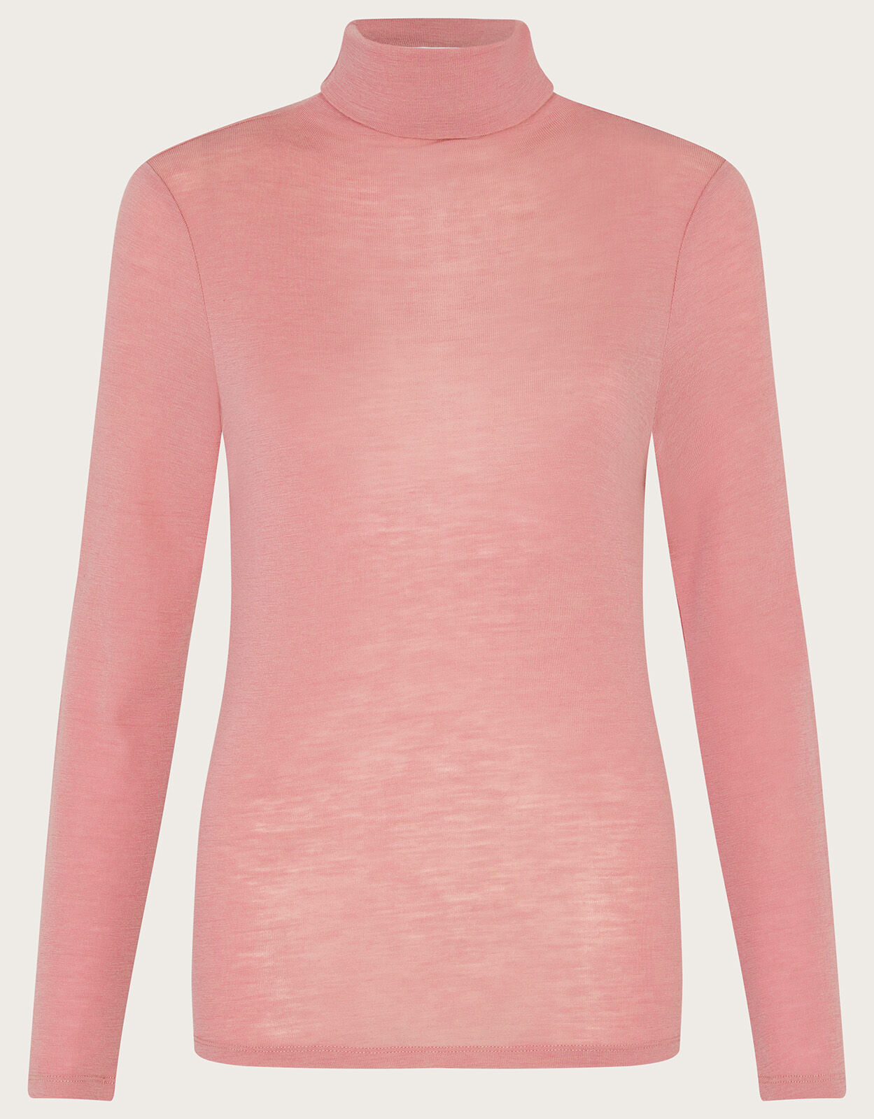 Pink polo neck top deals