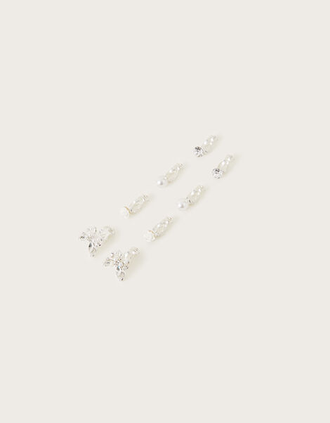 Bridesmaid Clip-On Earrings 4 Pack, , large