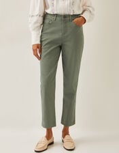 Safaia 7/8 Denim Jeans, Green (KHAKI), large