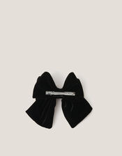 Supersize Velvet Bow Hair Clip, , large