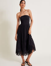 Bailey Bandeau Dress, Black (BLACK), large
