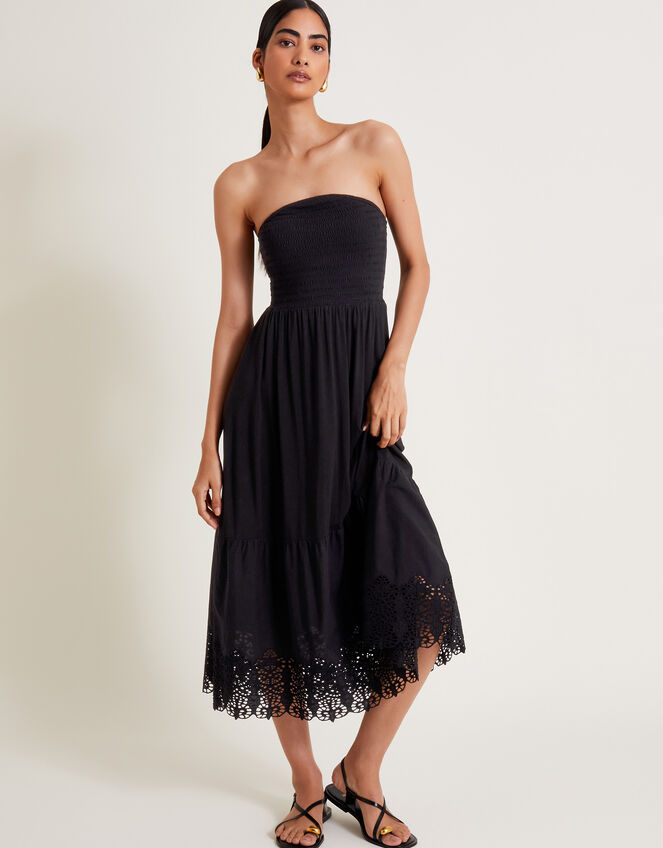 Bailey Bandeau Dress, Black (BLACK), large