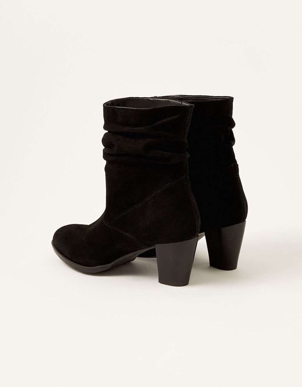 Slouch Suede Ankle Boots Black | Shoes & Sandals | Monsoon Global.