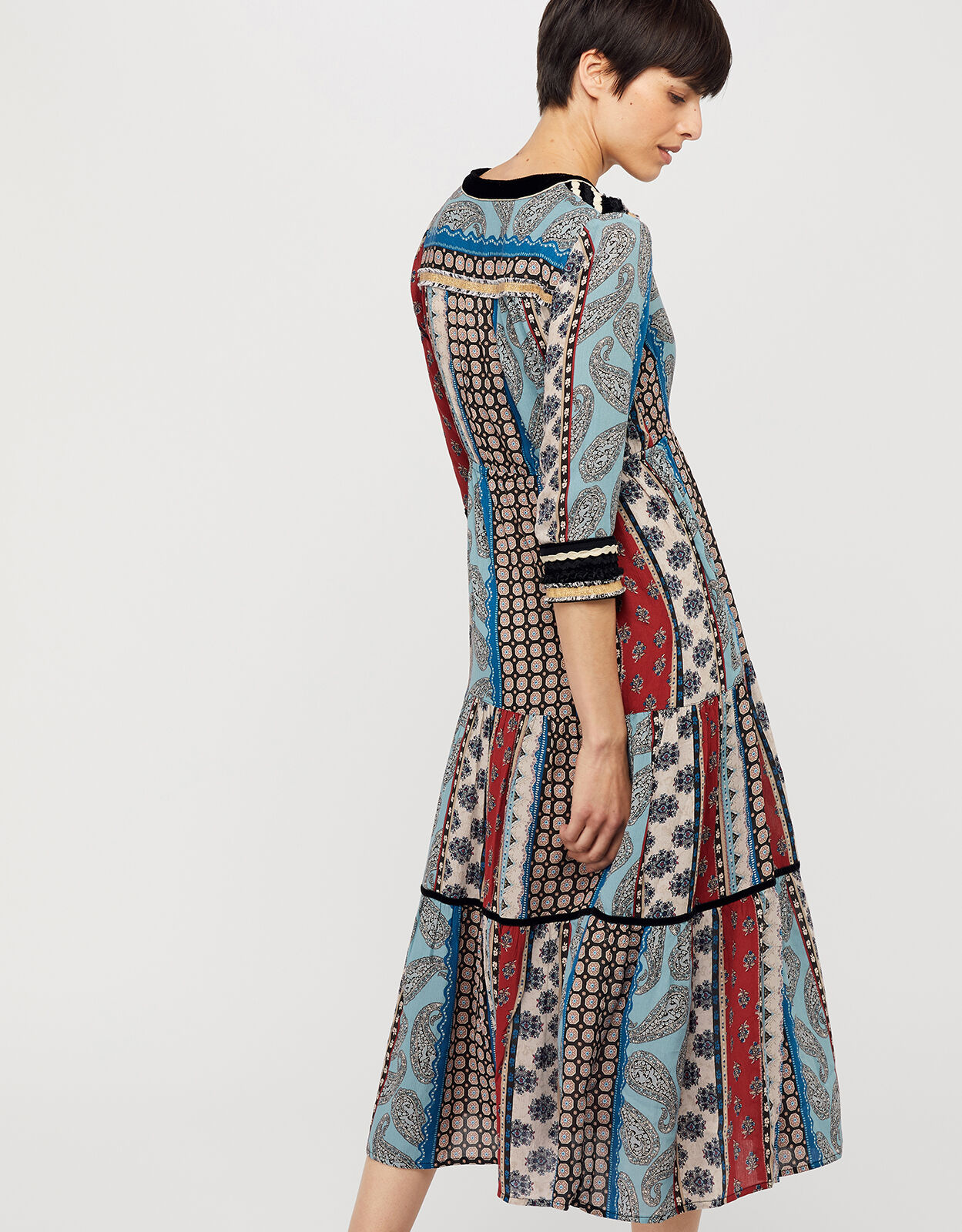 Leonie Patch Midi Dress in LENZING 