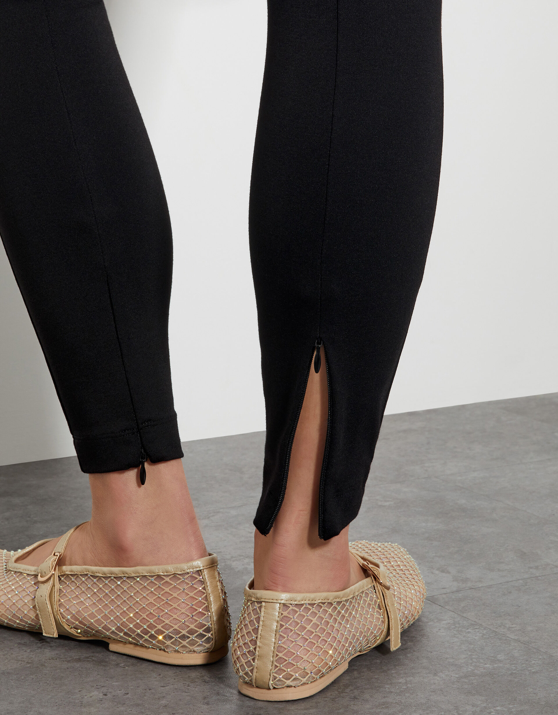 High rise ponte leggings top